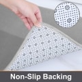 Miniatyrbillede 3 af 5: Memory Foam Bademåtte 23,6x47,2 tommer, Skridsikker Bademåtte Absorberende Bademåtter Til Badeværelse, Grå