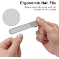 Miniatyrbild 7 av 8: Stor nagelklippare för tjocka naglar, stark tånagelklippare med nagelfilset, kraftig nagelklippare i rostfritt stål med metallfodral för män och kvinnor