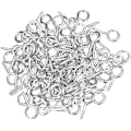 Miniatyrbild 1 av 7: [300 Pack] Mini skruvögla 15mm x 7mm Silverpläterade öglebultar Bail Peg Handgjorda tillbehör för DIY smyckestillverkning Pärlgardiner Träharts S
