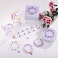 Miniatyrbillede 4 af 5: Læg Perler, Lilla Perler til Smykkefremstilling, 5000 Stk Heishi Perler til Venskab Armbånd Fremstillingssæt med Charms Bogstaver Guld Perler, Fest Fødselsdag G Purple series