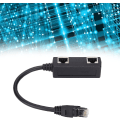 Miniatyrbilde 2 av 5: Rj45 Splitter-kontakt, 1 port hann til 2 port hunn nettverk hjemmekontor Ethernet-kontakt, for Cat7 nettverkskabel Ethernet-splitter for alle nettverk