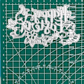 Miniatyrbild 2 av 5: Glad Påsk Ord Med Kanin Kyckling Metall Skärmaskin Stencil Diy Scrapbook Form