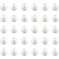 Pikkukuva 1 / 7: 30 kpl ilmapallovaloja valkoisia pyöreitä mini LED-valoja ilmapallopaperilyhtyjen koristeluun syntymäpäiväjuhliin häihin White