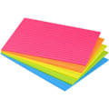 Miniatyrbild 1 av 3: Fodrade självhäftande lappar 6X8 tum i ljusa linjerade post-it-lappar färgglada superklibbiga anteckningsblock dess starka vidhäftning, 5 block/förpackning, 28 ark/block Bright Colors 6x8 in