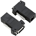 Miniatyrbild 1 av 8: CY VGA RGB 15-stiftshane till Lan Cat5 Cat5e RJ45 Ethernet honadapter Svart RJ45 to VGA RJ45 to VGA