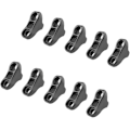 Miniatyrbillede 2 af 5: (sort) 10 stk, Længde 3 cm, Plastikreb til Campingtelt Rebstrammer