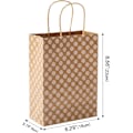 Miniatyrbillede 2 af 8: 24 stk. gaveæsker med 24 servietter, gaveposer med håndtag, brune gaveposer i kraftpapir til fødselsdag, bryllup, babyshower, fest Brown 24 Pack with Tissues 1 count (Pack of 24)