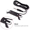 Miniatyrbilde 6 av 8: Gitarpickup 12-hulls lydhullsforsterker med 10ft kabel 1/4 tommers jack for 40 tommers / 41 tommers akustiske klassiske folkegitarer jack