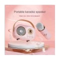 Miniatyrbillede 4 af 5: Mini trådløs Bluetooth Audio Hjemmesang Karaoke Integreret Mikrofon Højttaler Stereo Hjem Ktv Se