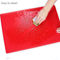 Miniatyrbillede 4 af 5: Silikone Måtte, Silikone Bagemåtte, Non-stick Non-slip Bagemåtte Dejmåtte, Rulle Måtte Arbejdsmåtte Med Mål 60 X 40 Cm Til Fondant Kage Pizza