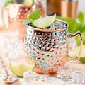 Miniatyrbillede 4 af 4: Barberingskåle Krus Moscow Mule Kobberkrus - Sæt 4-h Håndlavede-rene massive kobberkrus 16 oz gaveæske