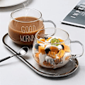 Miniatyrbillede 4 af 8: Godmorgen Kaffe Kops, 350 ml Glas til Te, Morgenmad, Juice Transparent