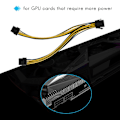 Pikkukuva 2 / 5: 5-pakkaus Pci-e 8-pin 2x 8-pin (6+2) -jakokaapeli Pcie Pci Ima Y - Splitt