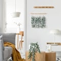 Miniatyrbillede 5 af 7: Kunstig eukalyptus vægdekoration grønt boho chic boligindretning landlig rustikke planter med træpind til soveværelse stue lejlighed