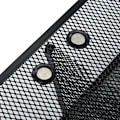 Miniatyrbillede 8 af 8: 3 stk. magnetisk penneholder, mesh skrivebordsarrangør pennepot blyantholdere opbevaring af kontorartikler, med magneter til at holde whiteboard, skrivebord, skabsadgang Black