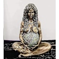 Miniatyrbillede 4 af 4: Gaia Statue Moder Jord Kunst Statue Polyresin Figur Figur Moder Jord Statue, Hjem Have Dekorative Polyresin Figur Kunst Statue Udendørs Dekor Ornamen