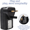 Miniatyrbild 5 av 5: 48v 0.5A POE-injektoradapter Strömförsörjning UK Väggkontakt Power over Ethernet för 48V POE-enhet