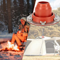 Miniatyrbild 3 av 5: 280 graders tältkåpa för vedspis Traveller-spis, passar för ytterdiameter 1,77-3,94 tum