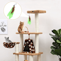 Miniatyrbild 4 av 5: 9 st katt leksaker fjäderpåfyllning katt teaser fjäderbyte katt fångare leksak