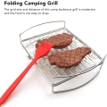 Miniatyrbild 4 av 5: Grillkorg, Grillkorg i rostfritt stål, Stor hopfällbar grillkorg, Grillkorg - Grilltillbehör