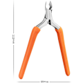Miniatyrbild 2 av 5: Nagelbandsskärare för torr hud Manikyrverktyg Nagelvård Verktyg/Rostfritt Stål Nagelbandstrimmer Nagelbandsklippare Nagelbandstång/för Salong Hem/, Orange Orange