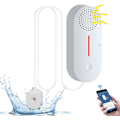 Miniatyrbild 1 av 5: Vattenläckagedetektor WiFi, Larm för låg vattennivå, 100dB högt vattenlarm, Vattensensor med fjärr Tuya/Smart