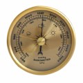 Miniatyrbild 1 av 4: Hushållsbarometer Tryckmätare Väderstation Metall Vägghängd Atmosfärisk Multifunktions Termometer Hygrometer Inomhusbruk Mässing