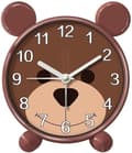 Cartoon Bear Alarm Clock Sovrum Barnrum Skrivbordsklocka, Väggklocka Söt Alarmklocka för Barn