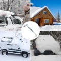 Miniatyrbild 4 av 5: Snöbilskrapa|Multifunktionell snöskrapa Utdragbar, vindruteskrapa med 33 tums handtag (vit) White