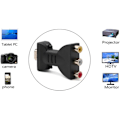 Miniatyrbild 5 av 5: HDMI till RCA-adapter, HDMI-hane till 3 RCA-hona-omvandlare, HDMI till AV-adapter, ljud- och videoadapteromvandlare för TV, HDTV, DVD