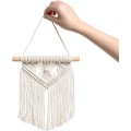 Miniatyrbild 5 av 5: Mini Macrame Väggdekoration 3 st Söt Boho Julgran Dekoration Bil Prydnader Vävd Konst Dekor för Barnkammare Badrum Sovrum Vardagsrum Sovsal Hem,B