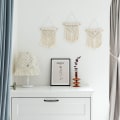 Miniatyrbild 4 av 5: Mini Macrame Väggdekoration 3 st Söt Boho Julgran Dekoration Bil Prydnader Vävd Konst Dekor för Barnkammare Badrum Sovrum Vardagsrum Sovsal Hem,B