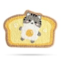 Miniatyrbild 1 av 4: Toastmatta, mjuk absorberande mikrofiberbadrumsmatta, halkfri lurvig duschmatta, maskintvättbar, torr, lämplig för badrumsmatta, 20x31 tum, katt
