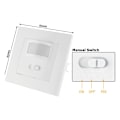 Miniatyrbild 2 av 5: Inomhus rörelsedetektor, infälld väggmontering, anpassad LED, infrarödsensor, programmerbar, räckvidd 9m/140° 80x80x45mm