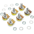 Miniatyrbild 1 av 5: B10K B100K B5K B50K B2K B20K Ohm räfflad axel linjär roterande avsmalnande potentiometer för Arduino