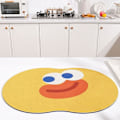 Miniatyrbild 4 av 5: Polyester Diskunderlägg Söt Absorberande Diskunderlägg för Kökbänk, Maskintvättbar Halkskyddad Diskavrinningsmatta, 11,8 x 15,7 tum, Gul yellow