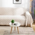 Miniatyrbild 4 av 5: Överdimensionerad sofföverdrag, sofföverdrag för kuddsoffa, extra stora möbeldekorationer, sofföverdrag, sofföverdrag, khaki vit khaki white