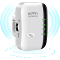 Miniatyrbild 1 av 5: WiFi-förstärkare, trådlös signalförstärkare upp till 3000 kvm och 30 enheter, trädgårds-WiFi-förstärkare (vit) White