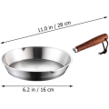 Miniatyrbild 2 av 5: Stekpanna Stekpanna Non Stick Stekpanna Rostfritt Stål Pannkaksmaskin Köksredskap Kockpanna för Hemkök 16cm 16cm