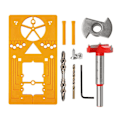 Miniatyrbild 1 av 5: Hinge Jig Borrset 35mm för Router, Dold Hinge Hålsåg Jig Borrningslokaliserare för Möbler Dörr Hinge