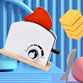 Miniatyrbild 3 av 3: Lekhus för barn simulering brödmaskin matlagning mixer matlagning köksredskap set（stil 3） color 2