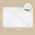 Miniatyrbild 2 av 5: Sten torkmatta för köksbänk Diatomaceous Earth Absorbent Mat kök Hushåll Bänkskiva Mat Bar Coaster Placemat (15,7 x 11,8 tum, marmorerad)