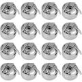Miniatyrbild 1 av 5: 16 st symaskinspolefodral reservdelar i rostfritt stål symaskinspolefodral silver metall symaskin
