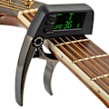 Miniatyrbild 4 av 5: Digital gitarrstämmare och capo specialistverktyg 2 i 1 för gitarr bas ukulele banjo fiol mandolin kromatisk