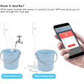 Miniatyrbild 5 av 5: 2 st vattenläckagedetektor, Tuya Smart Home Wifi vattenläckage nedsänkningssensordetektor, app-larmkontroll