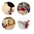 Miniatyrbild 5 av 5: Hinge Jig Borrset 35mm för Router, Dold Hinge Hålsåg Jig Borrningslokaliserare för Möbler Dörr Hinge