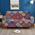 Miniatyrbild 1 av 5: Sofföverdrag 3-sits, Mandala-tryckt sofföverdrag, möbelskydd sofföverdrag