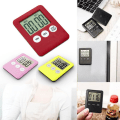 Miniatyrbild 3 av 4: Digital kökstimer, magnetisk timer för matlagning, kökstimer magnetisk, stor LCD-skärm (rosa) Pink