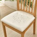 Miniatyrbild 3 av 5: 6 st matstolsöverdrag för vattentät sits PU läder sitsöverdrag för stolar sitskuddeöverdrag, beige Beige