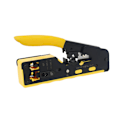 Miniatyrbild 1 av 5: Genomföringsverktyg RJ45/avbitare för RJ11/RJ12-standard, RJ45-genomföringskontakter (gul kabelavbitare)